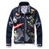 Fashion Basic Print Denim Coats Slim Men's Denim Jacket